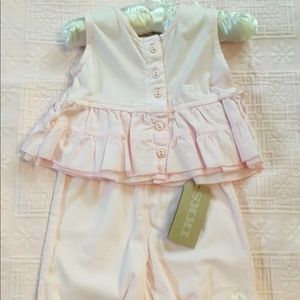 2pc cotton ruffle summer set